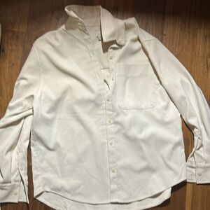 A new day cream color button up
